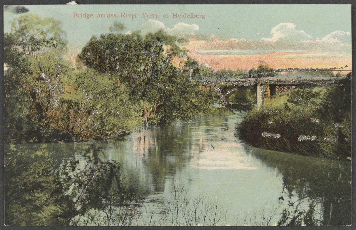 Bridge across River Yarra at Heidelberg (c. 1906)