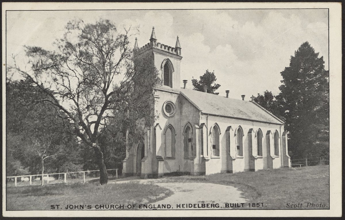 ST. JOHN'S CHURCH OF ENGLAND, HEIDELBERG, BUILT 1851 (1906?)