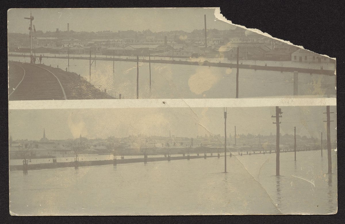 Floods. Flemington. Vic (1900–25)