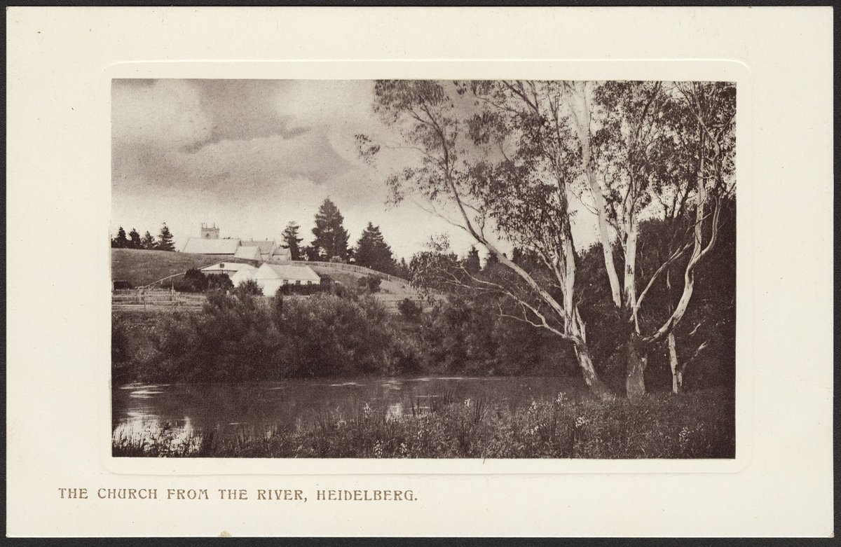 THE CHURCH FROM THE RIVER, HEIDELBERG (1909?)