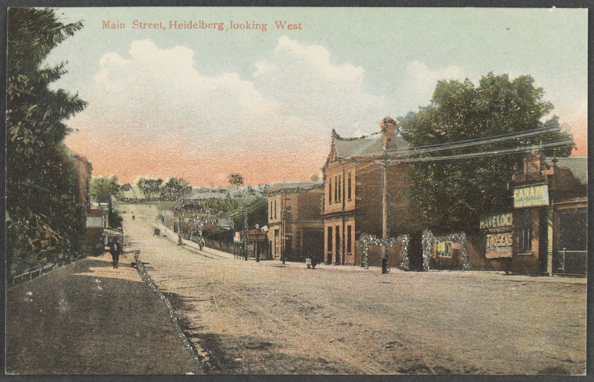 Main Street, Heidelberg, looking West (c. 1906)