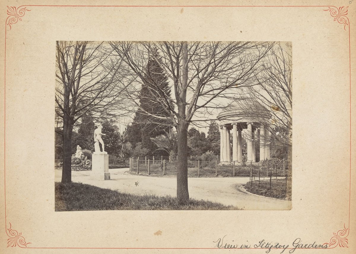 View in Fitzroy Gardens, East Melbourne (c. 1880)