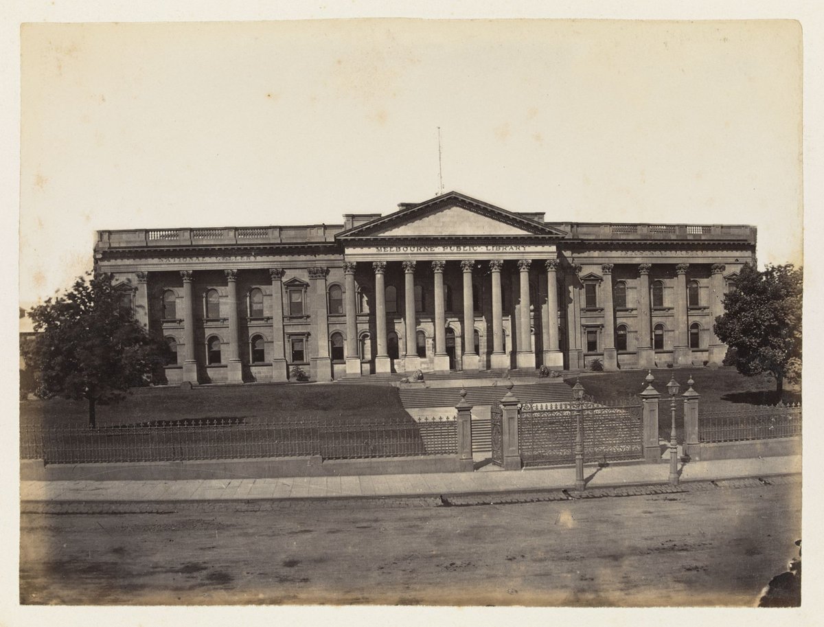 Melbourne Public Library, Melbourne City (c. 1883)
