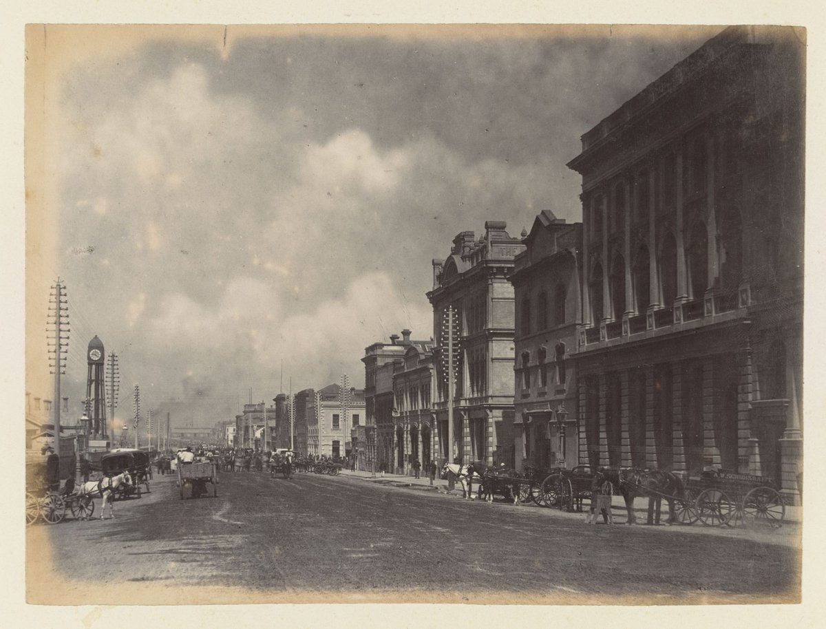 Flinders Street, Melbourne City (c. 1883)