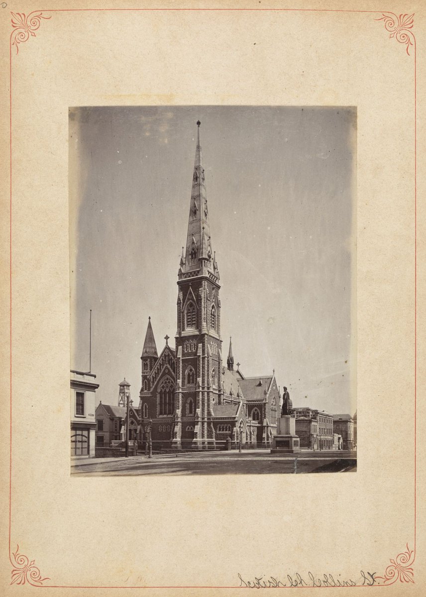 Scotish Ch. [i.e. Scottish Church] Collins St, Melbourne City (c. 1880)