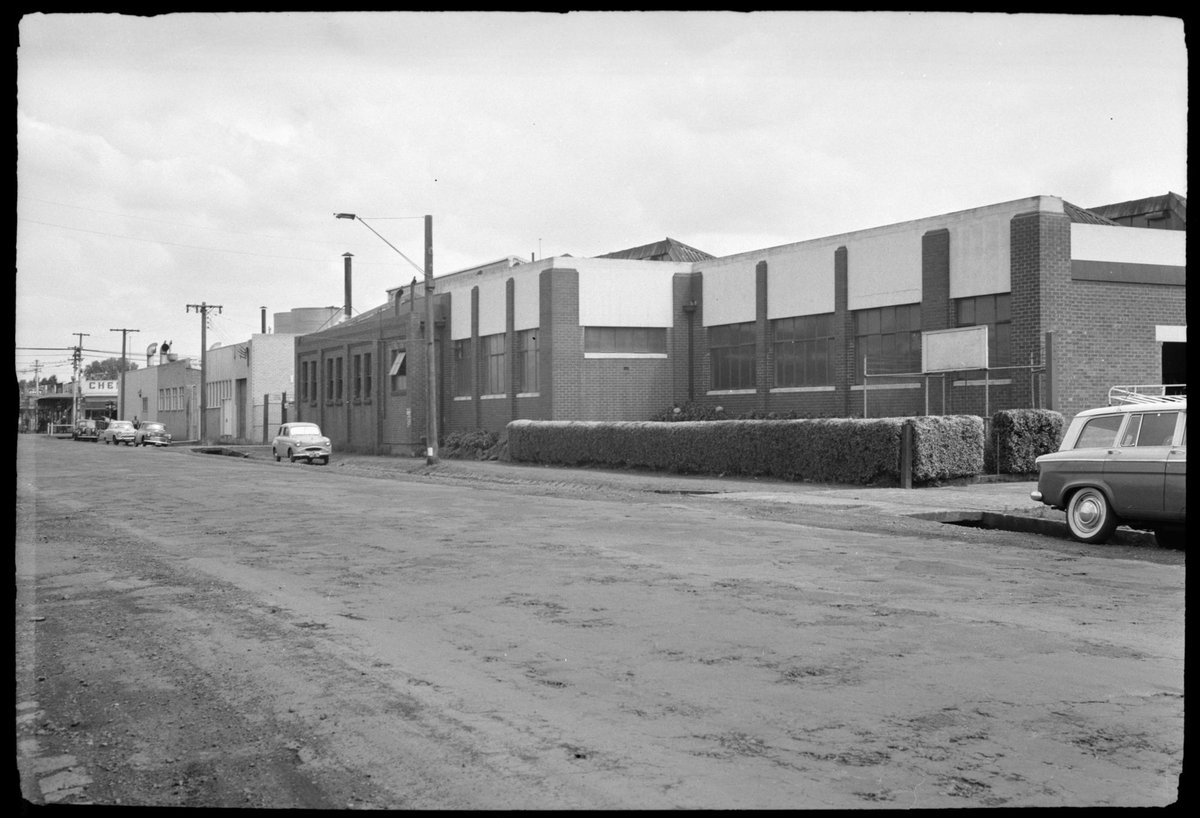 View looking west, along north side of Moreland Road towards Nicholson Street, Coburg (1945–55)