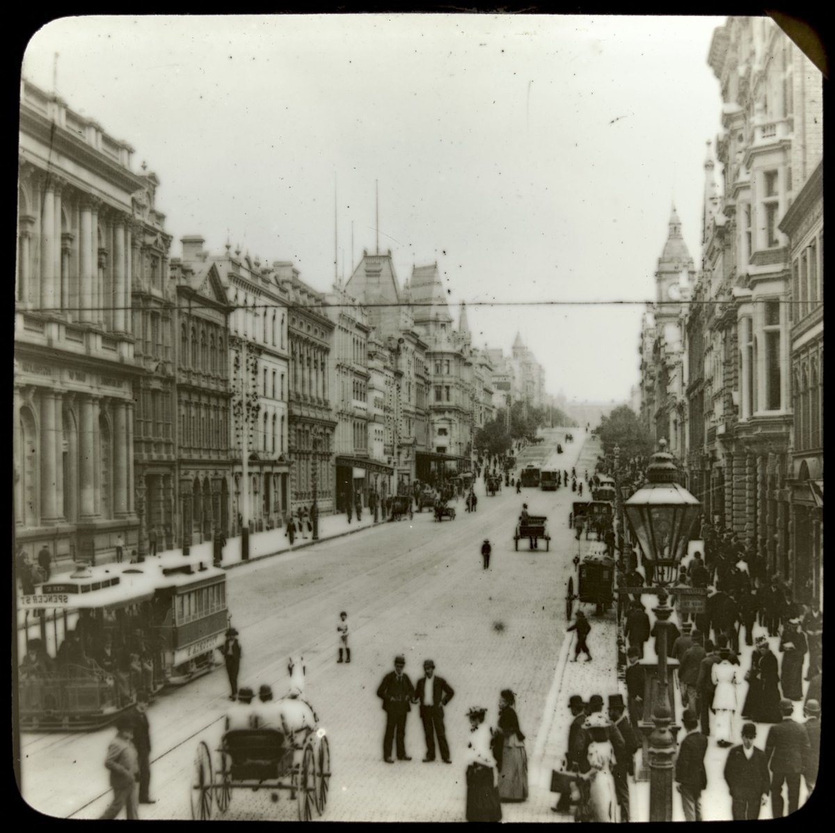Collins Street, Melbourne, 1894, the capital, Melbourne City