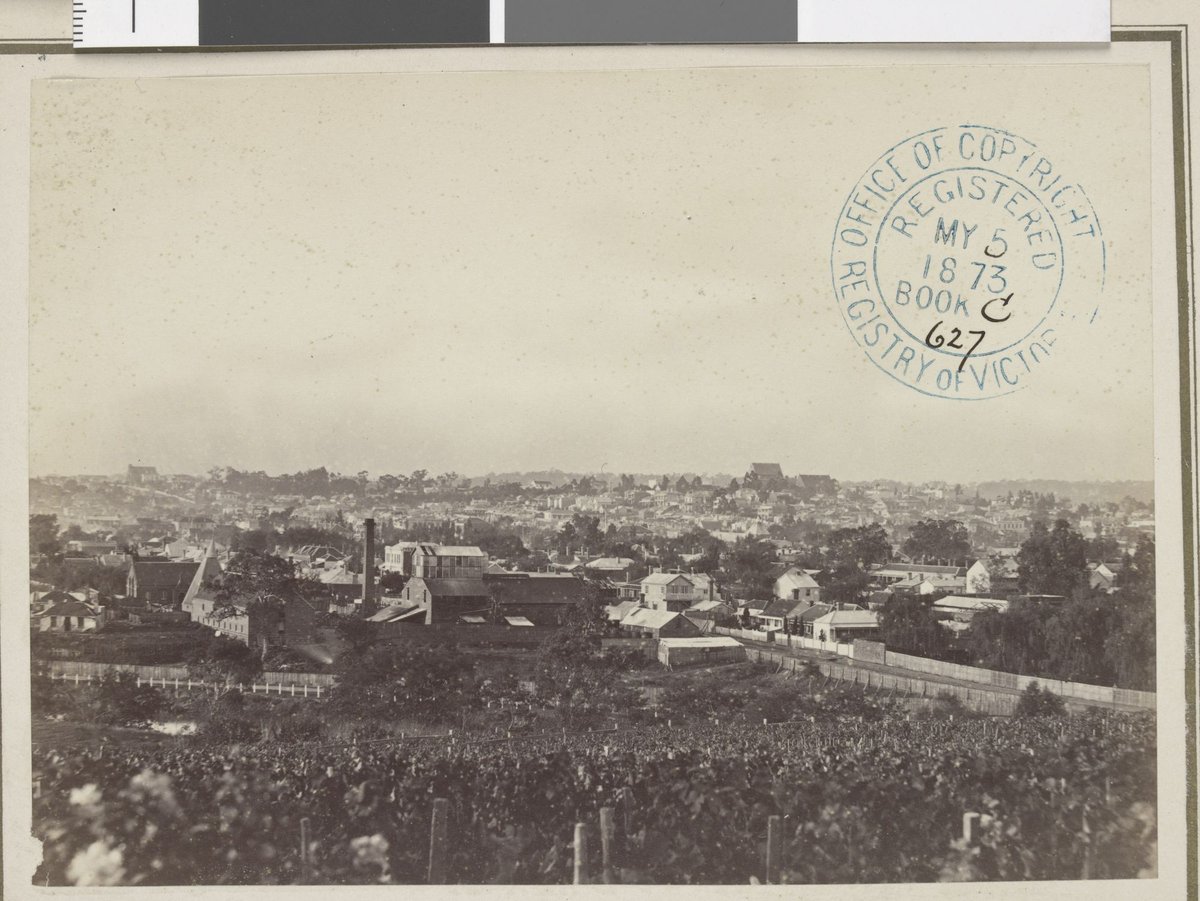 View of Richmond from Punt Hill, Prahran (1873)