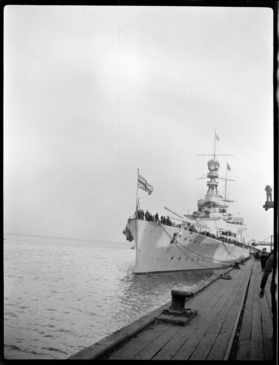 HMS Renown, during Royal Visit of Edward, Prince of Wales, Port Melbourne (1920)