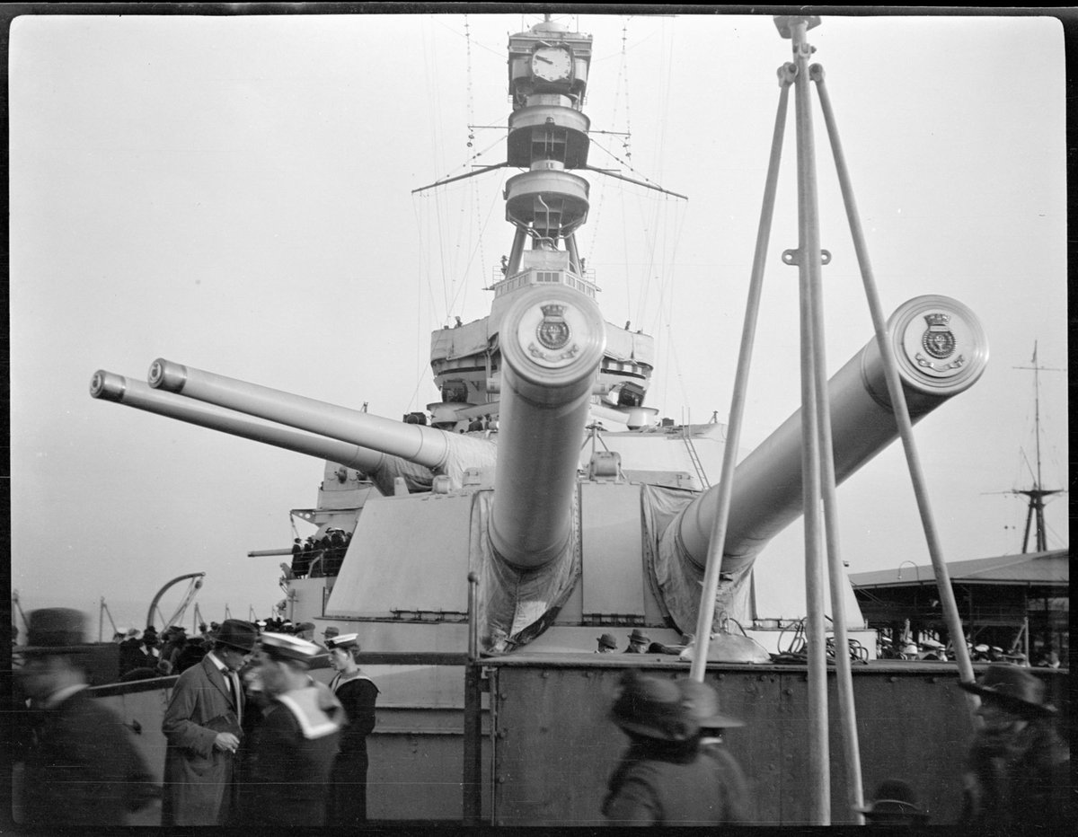 HMS Renown, during Royal Visit of Edward, Prince of Wales, Port Melbourne (1920)