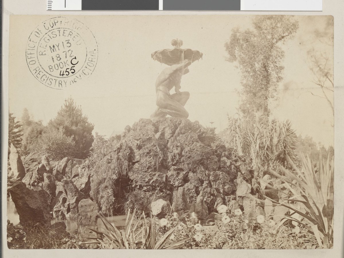 Fountain in Fitzroy Gardens, East Melbourne (1872)