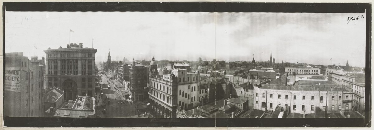 Elizabeth Street, looking north from Collins Street, Melbourne City (1903–04)