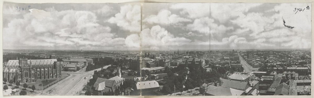 Melbourne from Brigade Tower, East Melbourne (1904?)