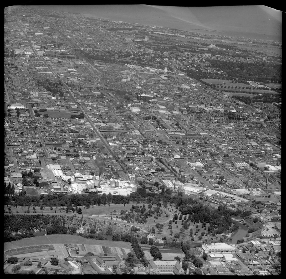 Aerial view of Abbotsford, Victoria (1953)