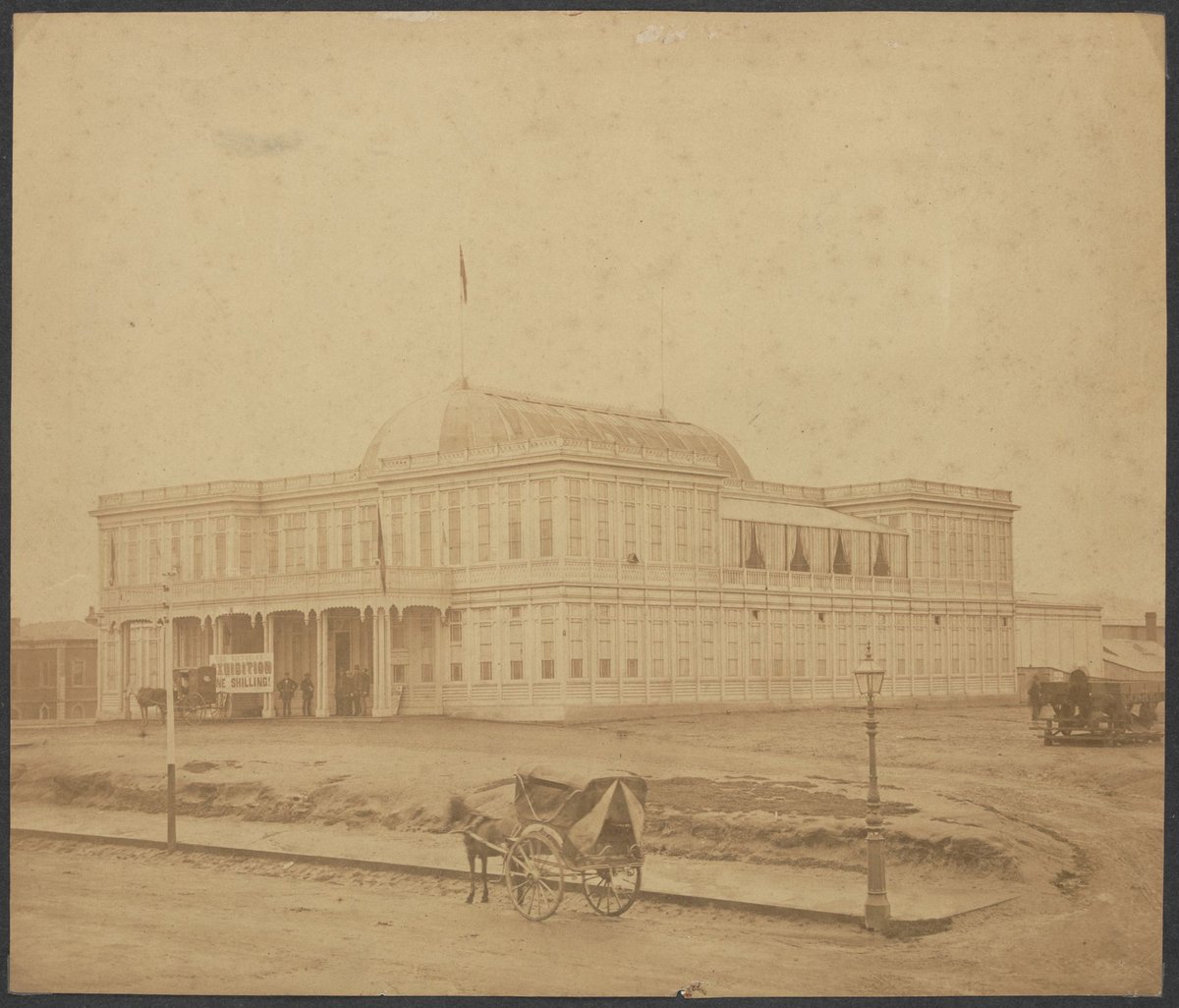 First Exhibition Building, corner of La Trobe and William Streets, Melbourne, Carlton (1861)