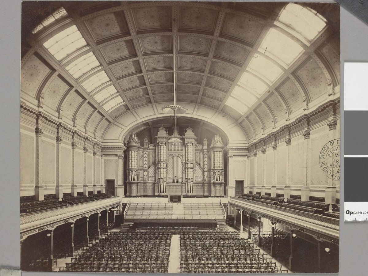 The Grand Organ, Melbourne Town Hall, Melbourne City (1872)