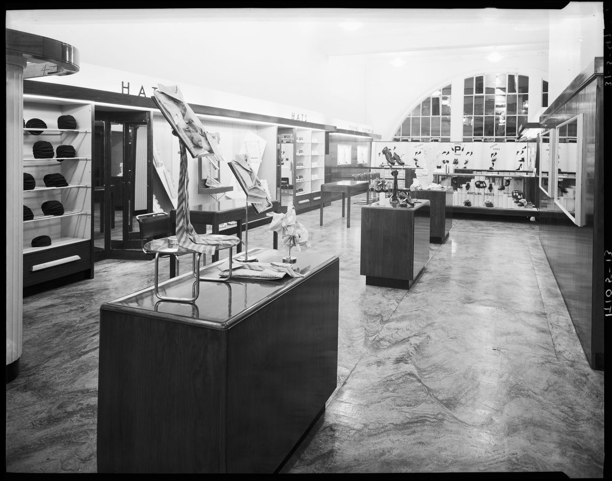 Snows Mens Wear Ltd. store at 240 Bourke St., Melbourne, Melbourne City (1947)