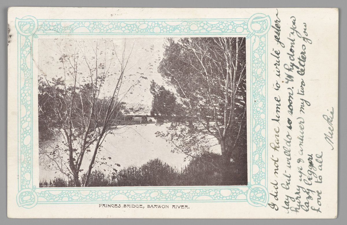 PRINCES BRIDGE, BARWON RIVER, Melbourne City (c. 1904)