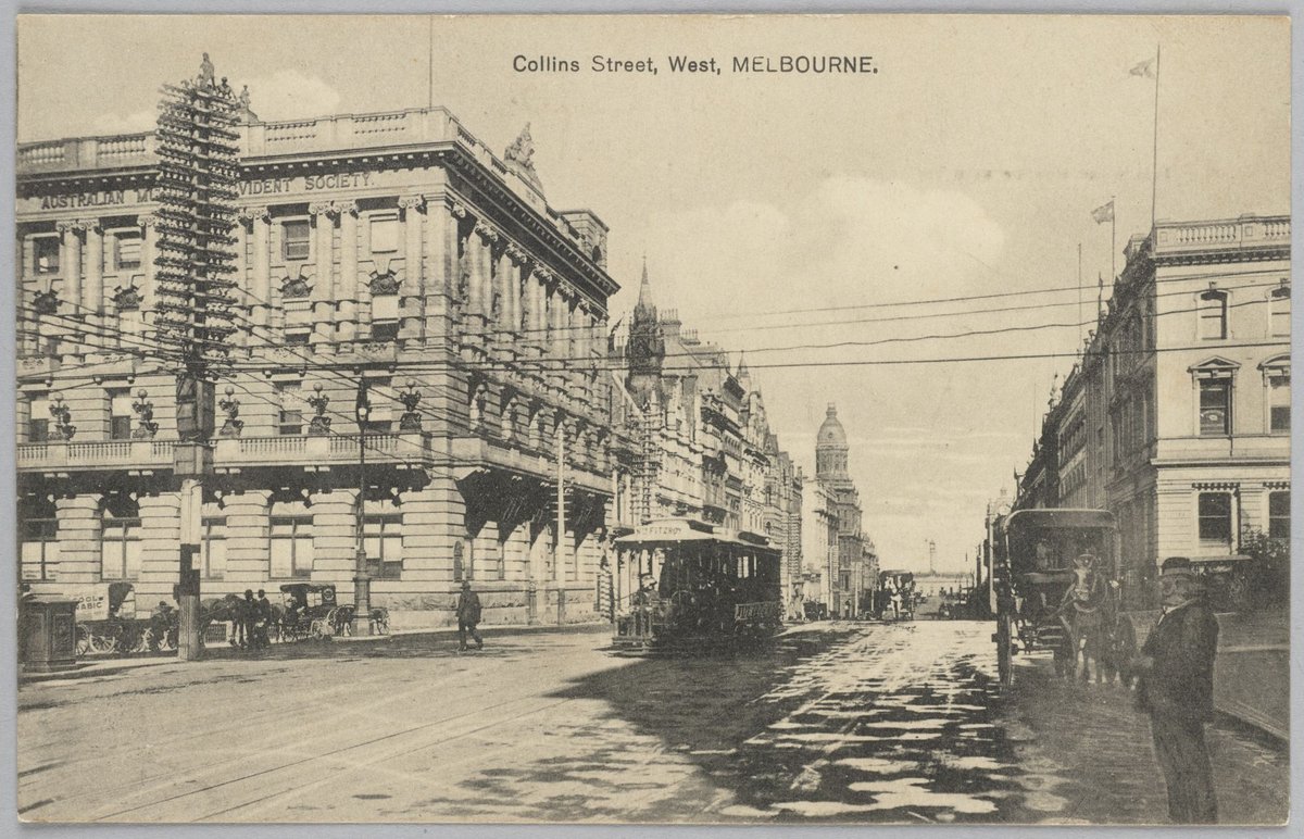Collins Street, West, MELBOURNE, Melbourne City (c. 1908)