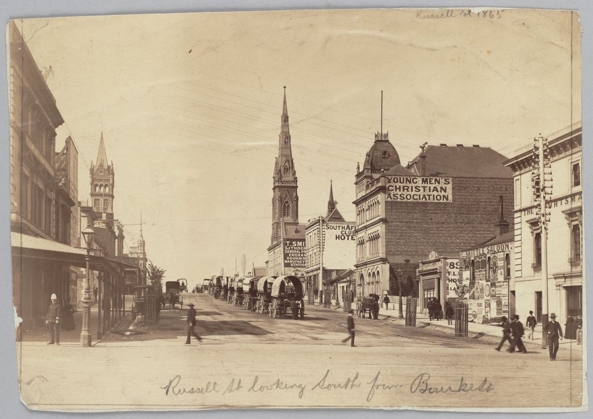 Russell Street, Melbourne, Melbourne City (c. 1887)