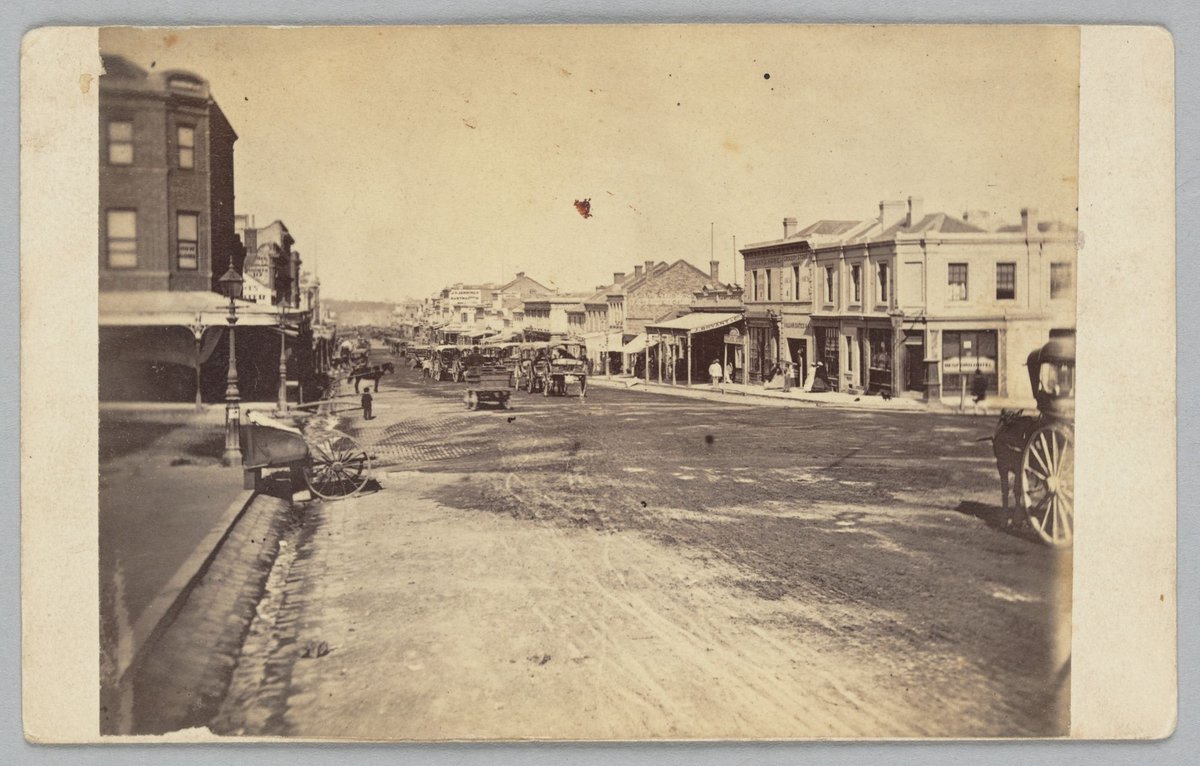 Swanston Street, Melbourne, Melbourne City (c. 1869)