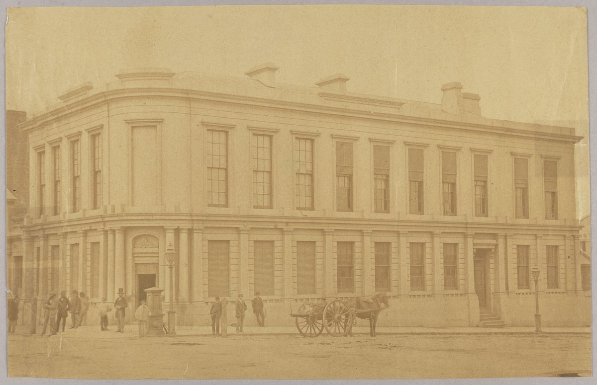 [Union Bank of Australasia, corner Queen and Collins Streets Melbourne], Melbourne City (1861)