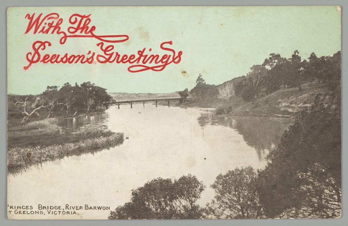 Princes Bridge, River Barwon at Geelong, Victoria, Melbourne City (c. 1905)