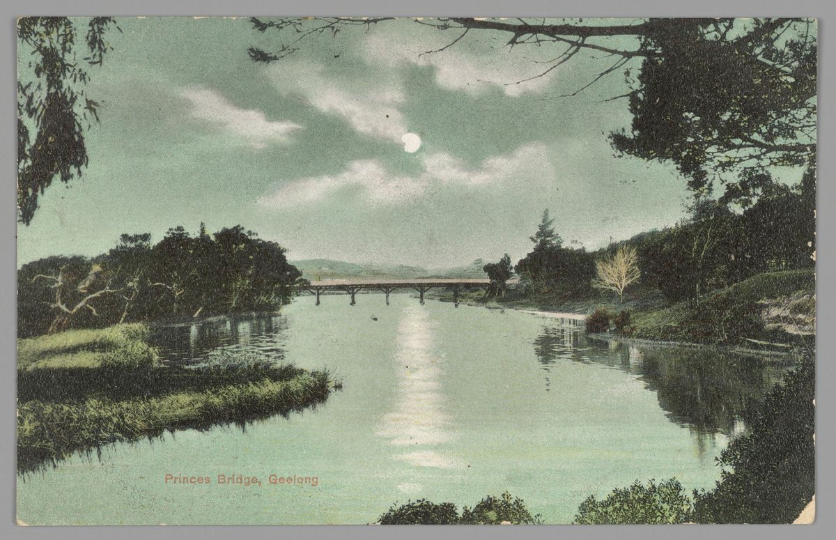 Princes Bridge, Geelong, Melbourne City (c. 1906)