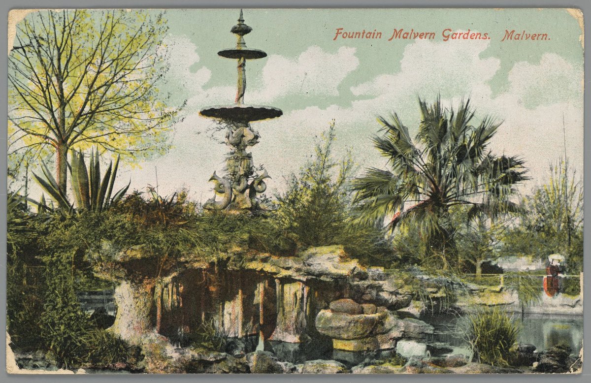 Fountain Malvern Gardens. Malvern (c. 1907)