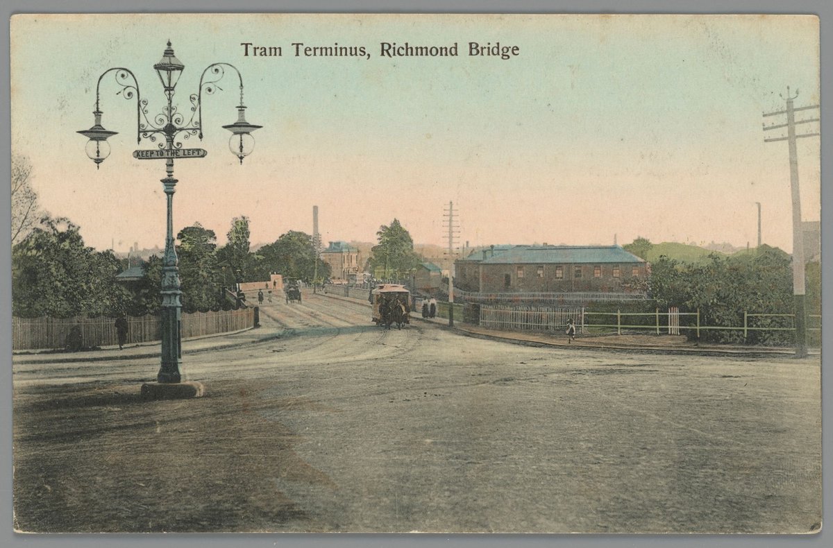 Tram Terminus, Richmond Bridge (c. 1912)