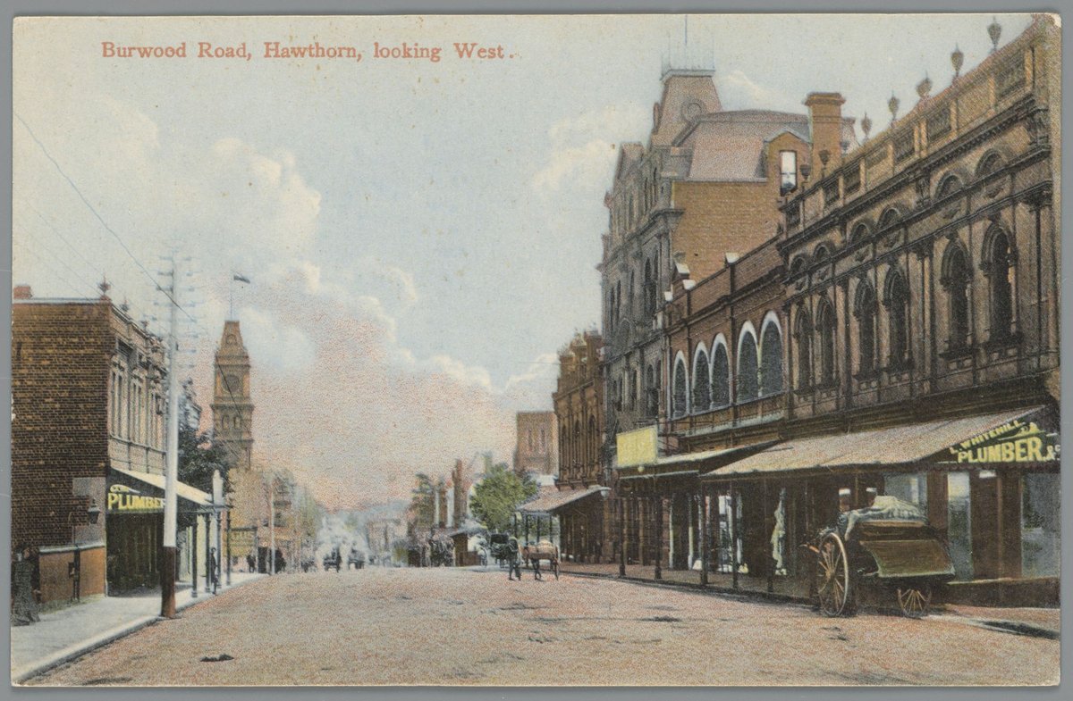 Burwood Road, Hawthorn, looking West (c. 1906)