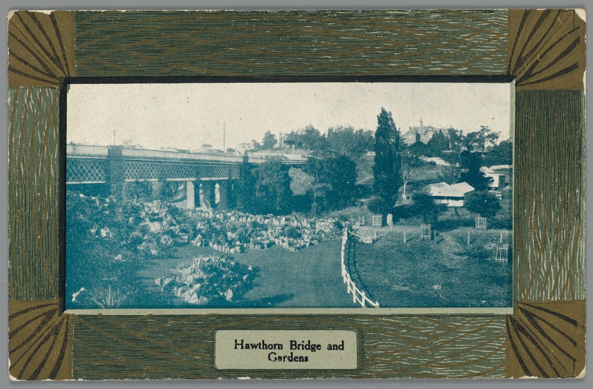 Hawthorn Bridge and Gardens (c. 1907)