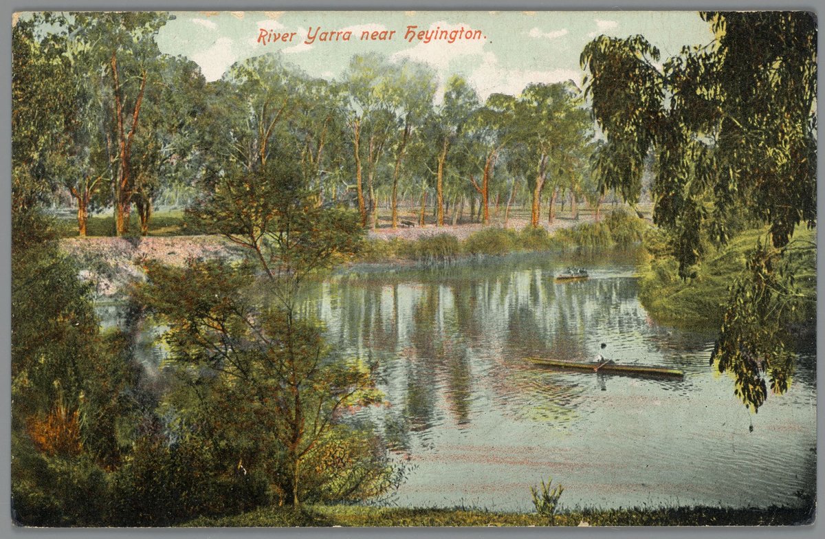 River Yarra near Heyington, Yarra River (c. 1906)