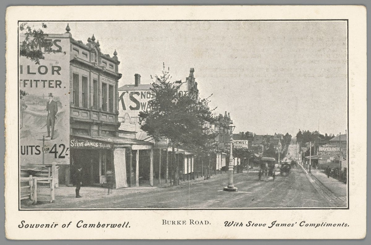 Souvenir of Camberwell. BURKE ROAD (c. 1905)