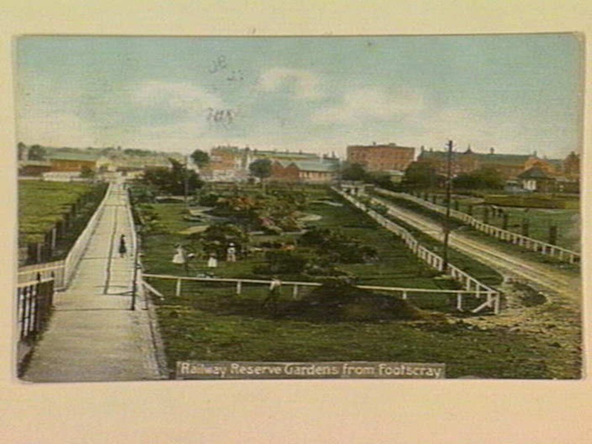 Railway Reserve Gardens from Footscray (c. 1906)