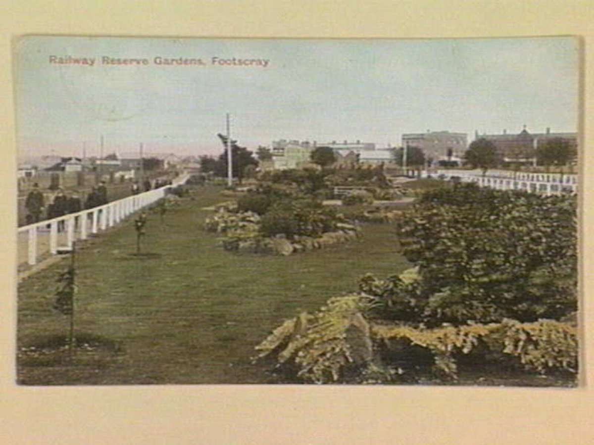 Railway Reserve Gardens, Footscray (c. 1906)