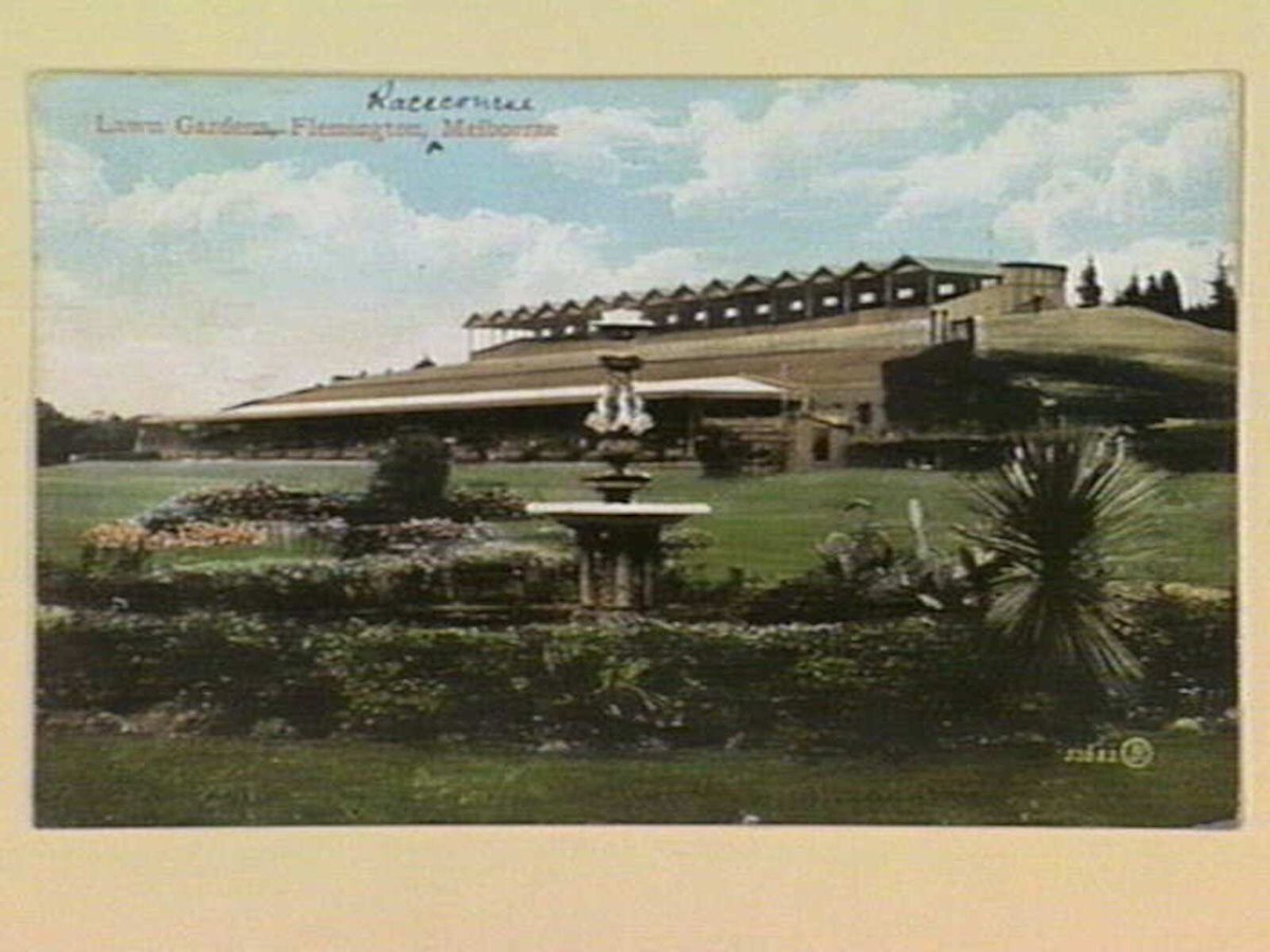 Lawn Gardens, Flemington Racecourse, Melbourne (c. 1911)