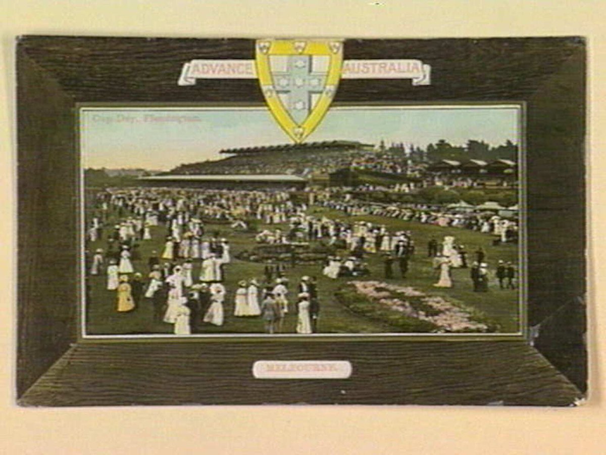 Cup Day, Flemington. MELBOURNE (c. 1908)