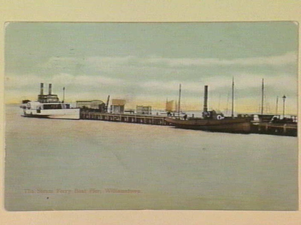 The Steam Ferry Boat Pier, Williamstown (c. 1906)