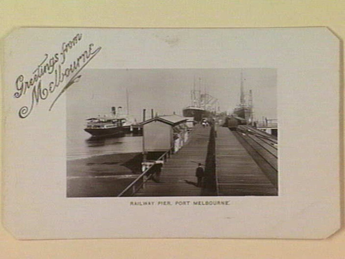 RAILWAY PIER, PORT MELBOURNE (c. 1907)