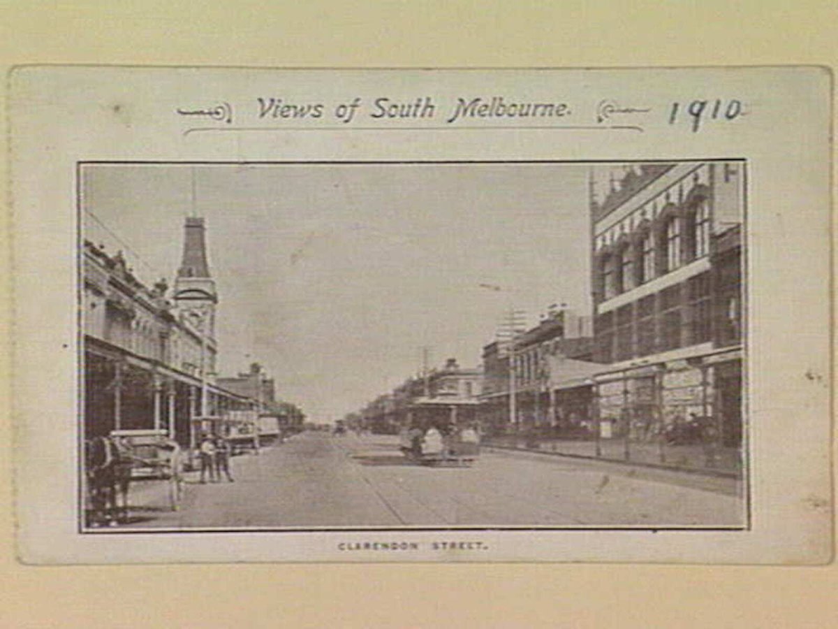 Views of South Melbourne. CLARNEDON STREET (c. 1910)