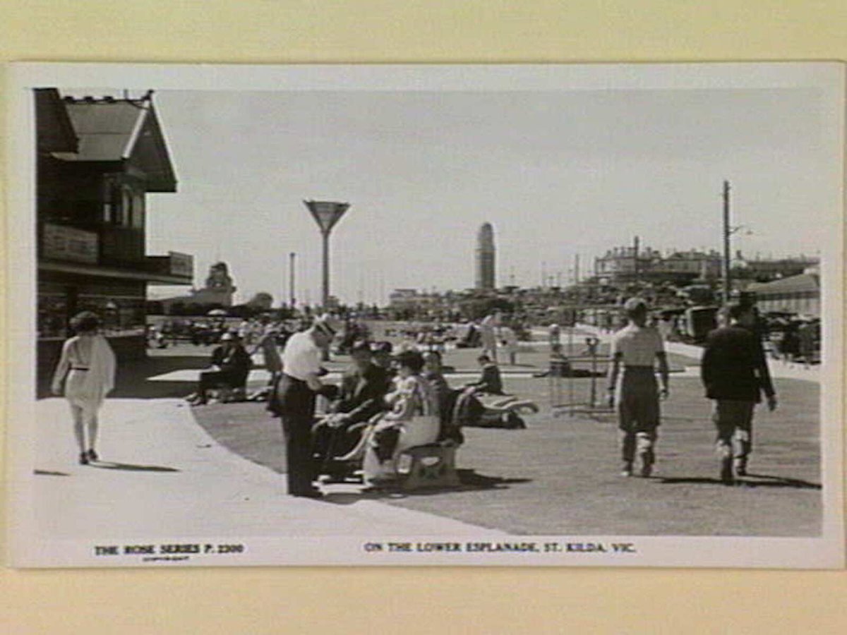 ON THE LOWER ESPLANADE, ST. KILDA, VIC, St Kilda (c. 1950)