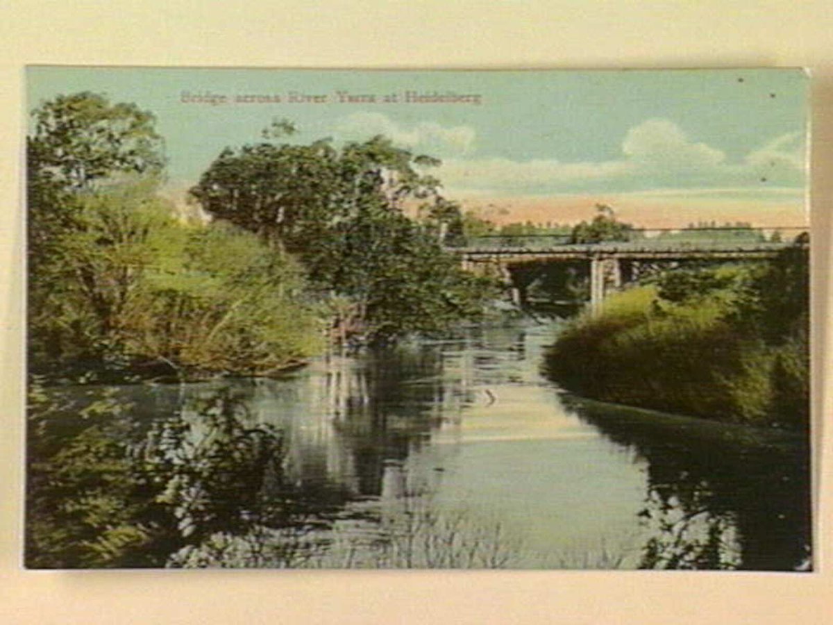 Bridge across River Yarra at Heidelberg (c. 1913)