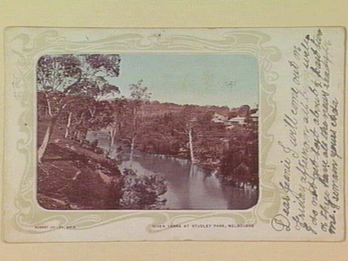 RIVER YARRA AT STUDLEY PARK, MELBOURNE, Kew (c. 1905)