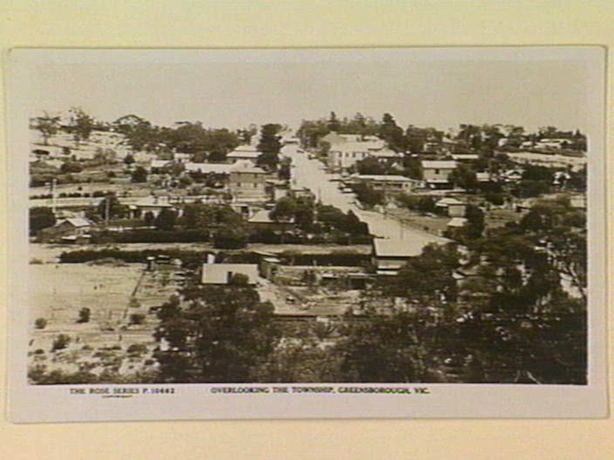 OVERLOOKING THE TOWNSHIP, GREENSBOROUGH, VIC (c. 1929)