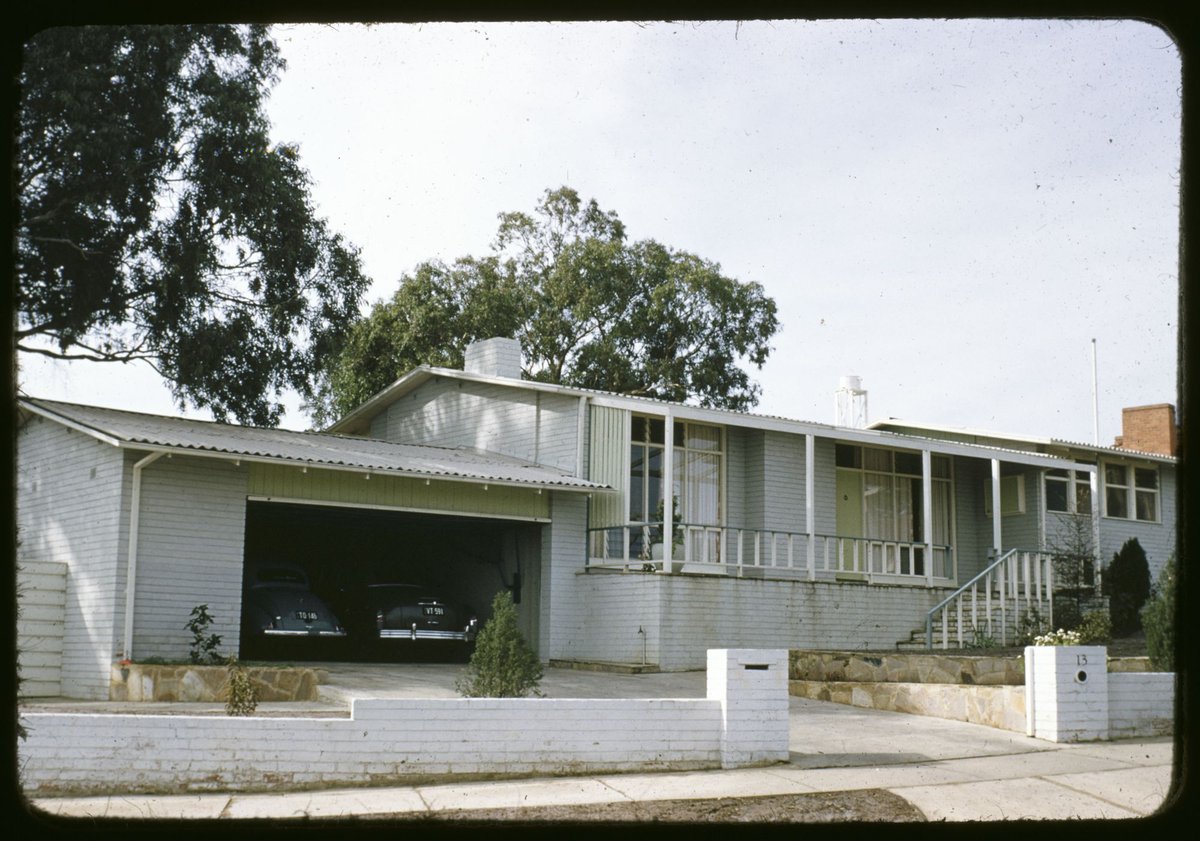 House. Highland Avenue, North Balwyn. Ron Greenwood. 1953, Balwyn North