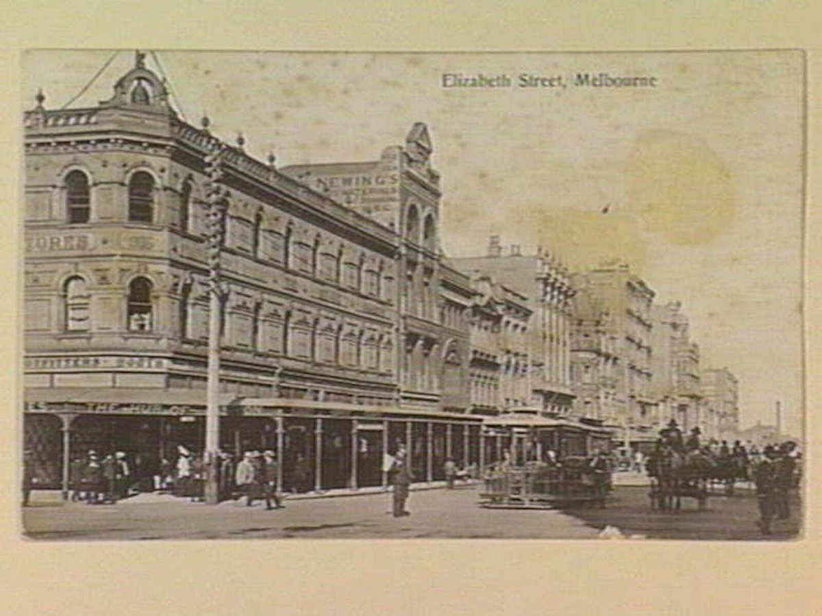 Elizabeth Street, Melbourne, Melbourne City (c. 1907)