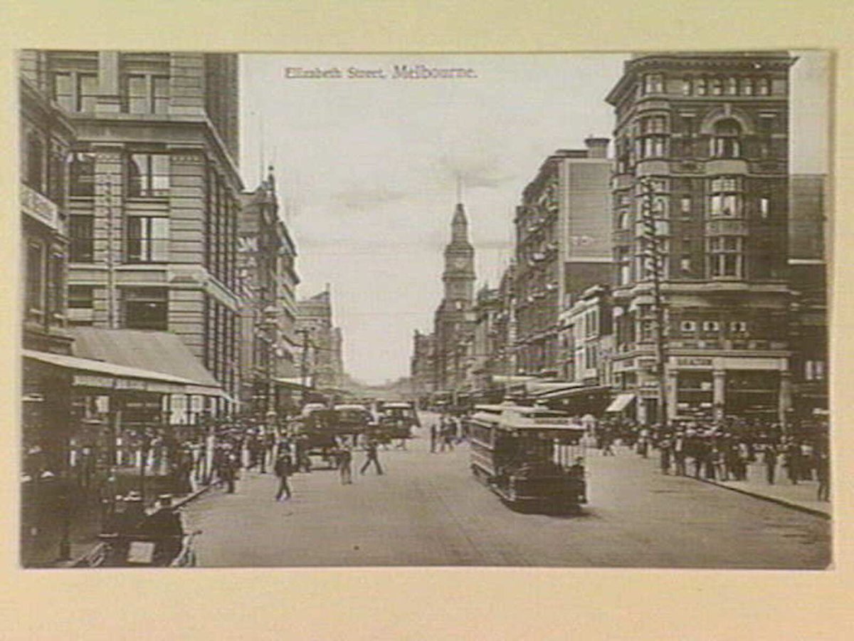 Elizabeth Street, Melbourne, Melbourne City (c. 1907)
