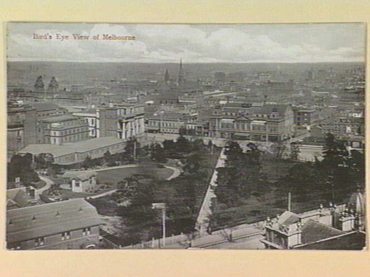 Bird's Eye View of Melbourne (c. 1910)