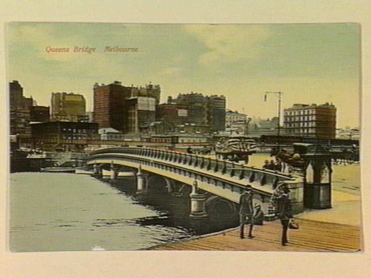 Queens Bridge Melbourne, Melbourne City (c. 1906)